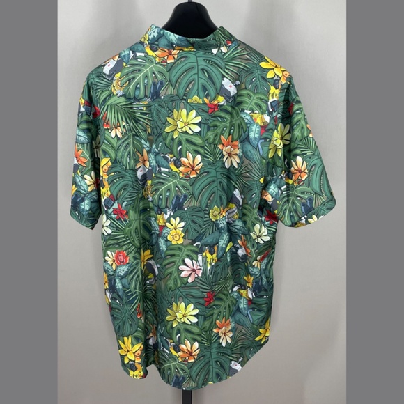 RSVLTS Transformers Shirt Mens 3XL button up tropical floral dinosaur casual - Picture 9 of 11